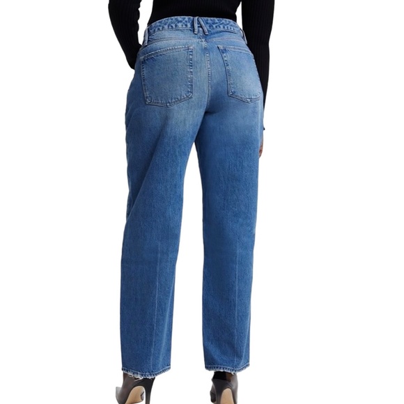 GOOD AMERICAN Good 90s Loose Jeans Indigo054 - Picture 4 of 11